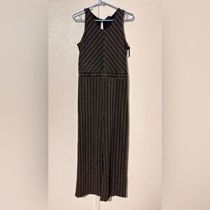 NWT Art Class sparkly Black, Gold, purple and silver Striped pants suit